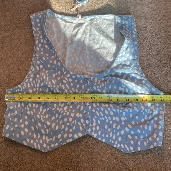 NWOT! Free People Bennett Printed Top and Shorts Matching Set. Size 10 - Picture 10 of 10